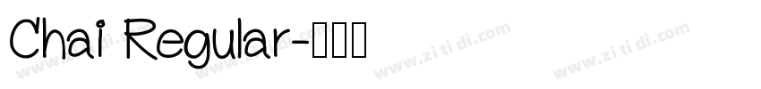 Chai Regular字体转换